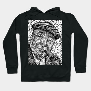 PABLO NERUDA ink portrait Hoodie